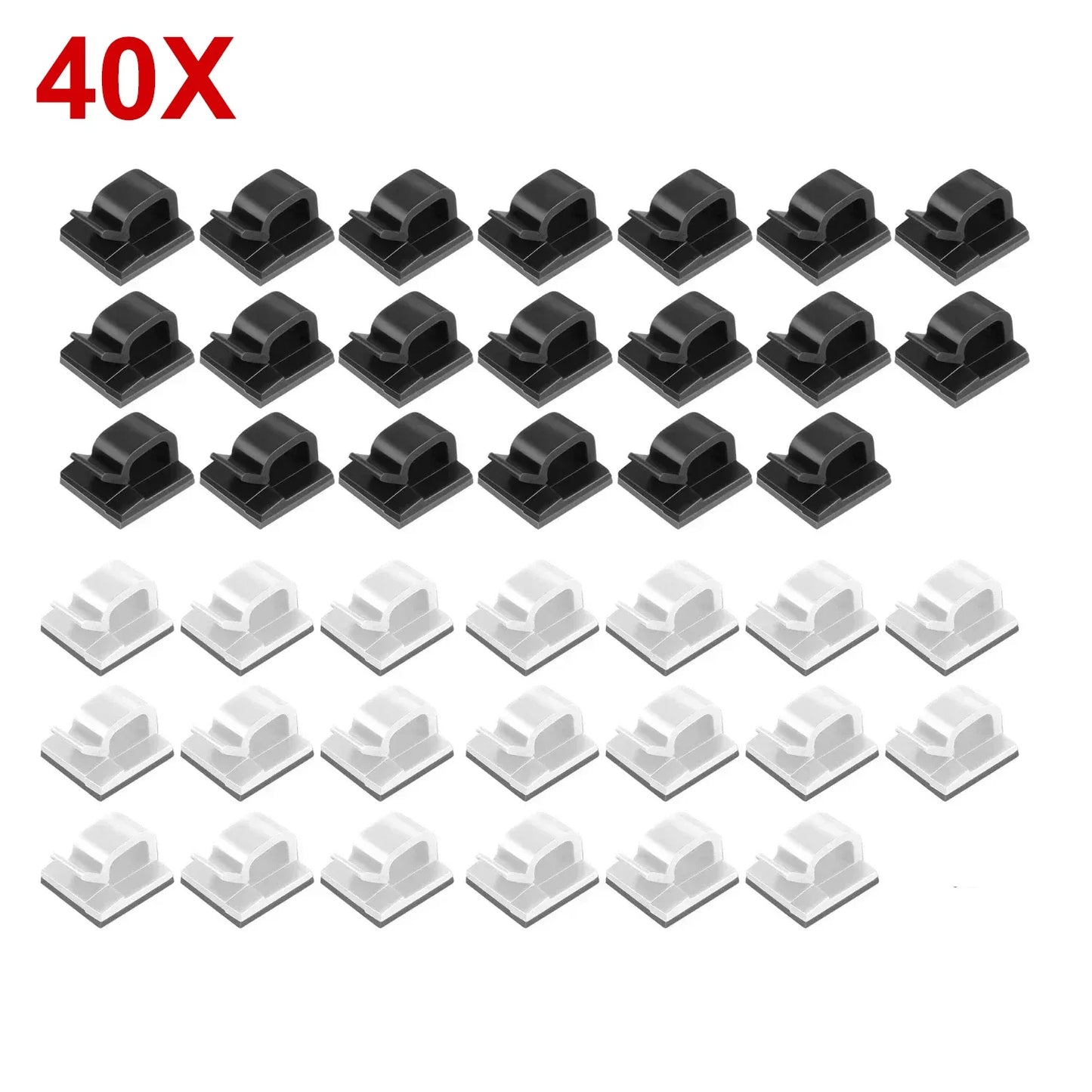 10-50Pcs Cable Organizer Clips for USB Charging Data Lines Bobbin Winder Wall Mounted Wire Holder Self-adhesive Cables Clip