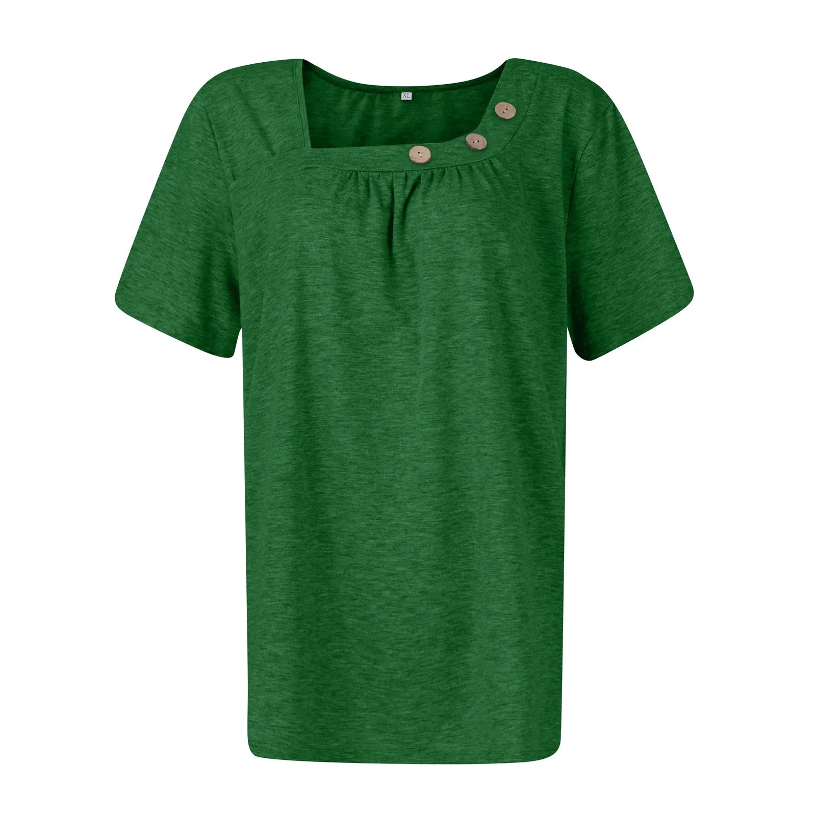 Summer Casual ButtonShort Sleeve V Neck Oversized Clothing