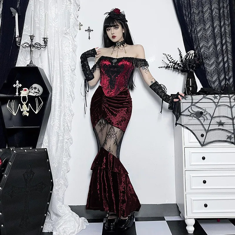 Goth Lace Top or Dress Underskirt Slim Lace