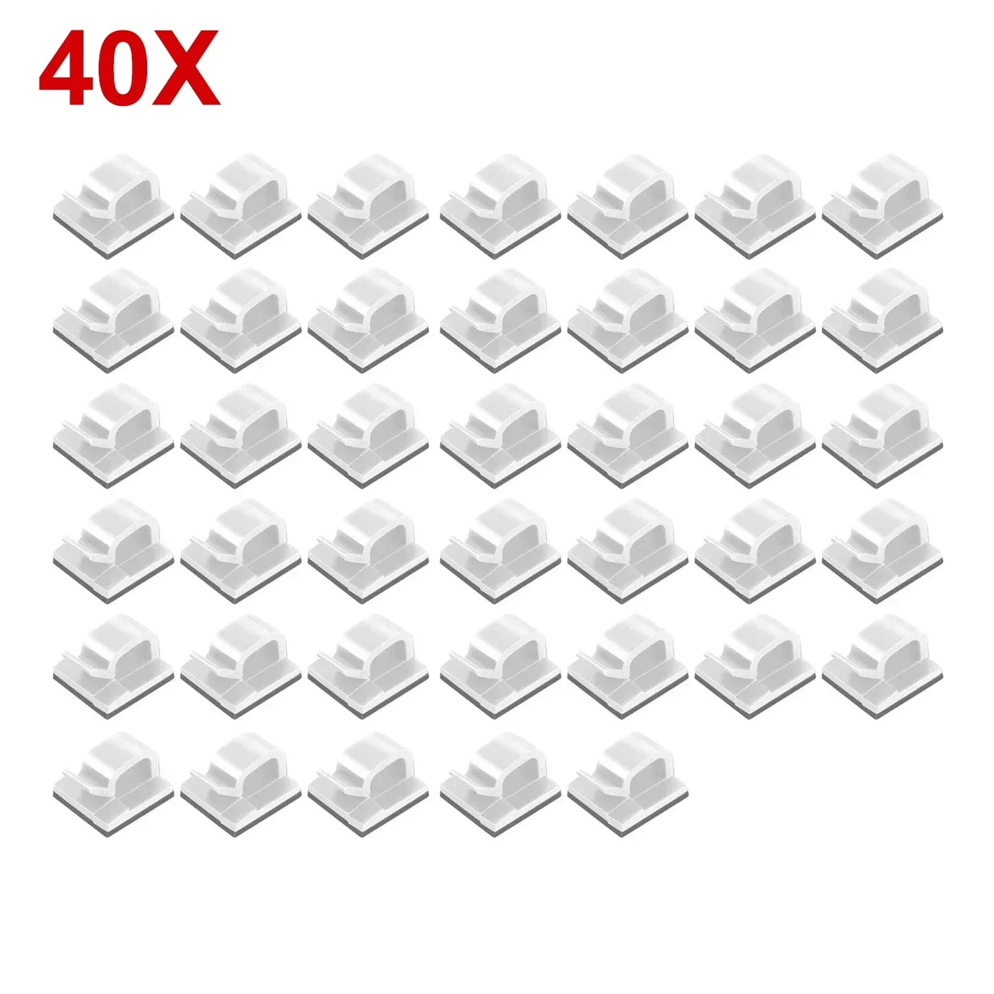 10-50Pcs Cable Organizer Clips for USB Charging Data Lines Bobbin Winder Wall Mounted Wire Holder Self-adhesive Cables Clip