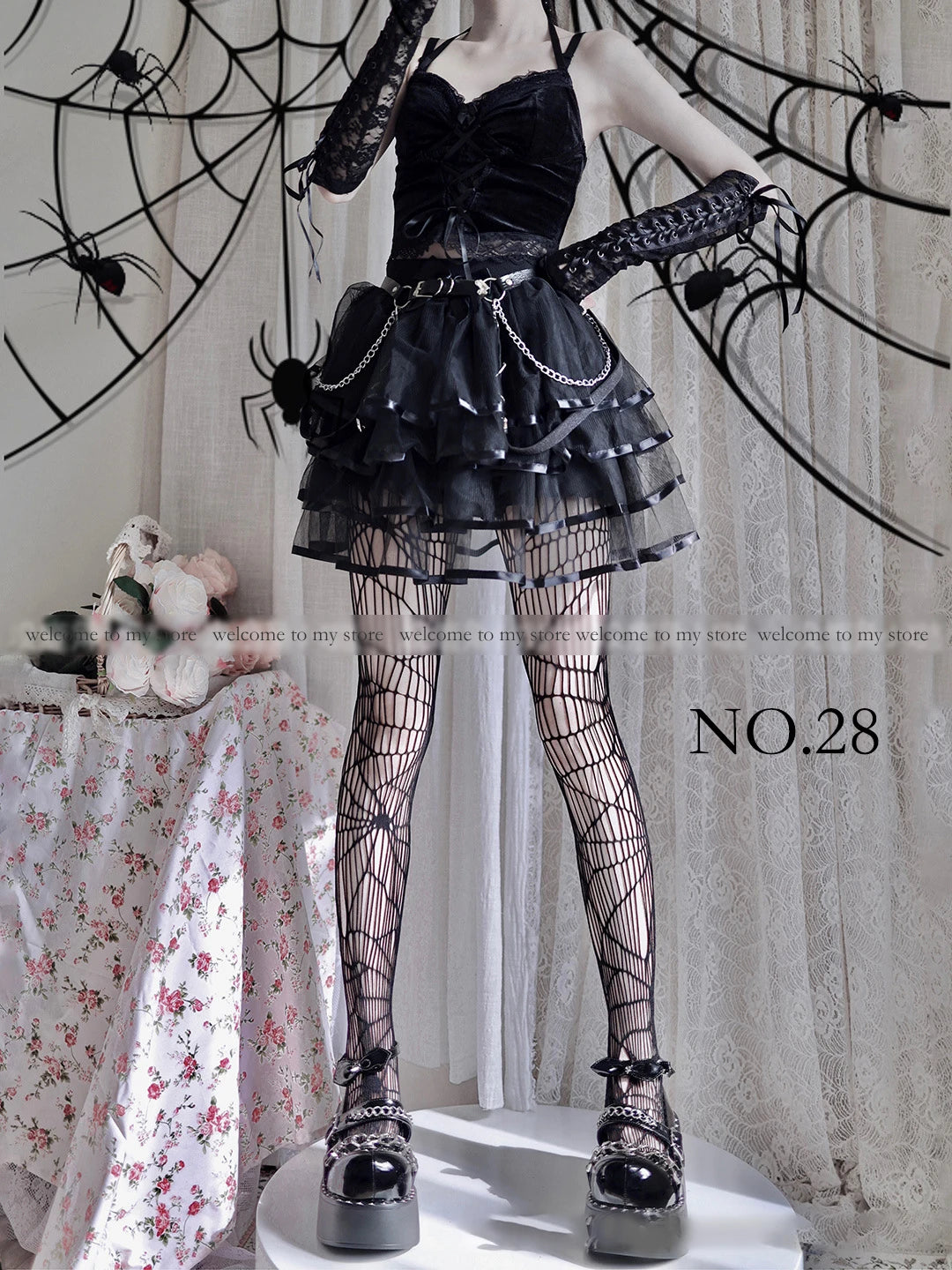 Gothic Punk Fishnet Stockings Leggings
