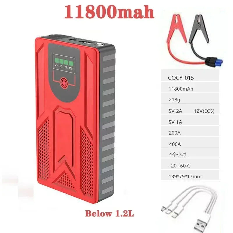 Car Jump Starter Starting Device Battery Power Bank 12V98000mAh Jumpstarter Auto Buster Emergency Booster Car Charger Jump Start