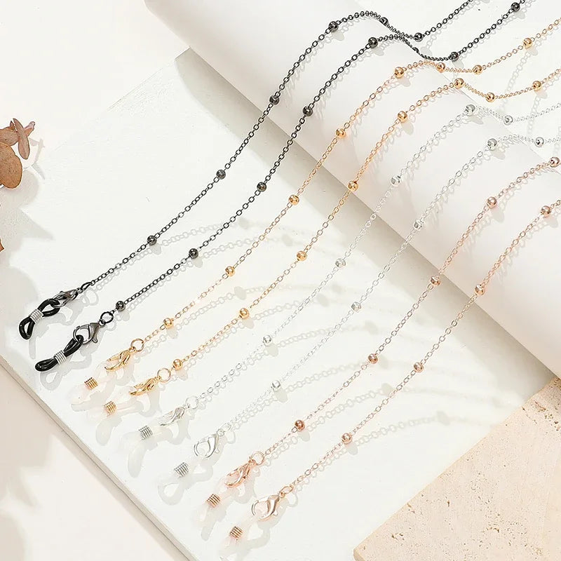 Fashion Glasses Beaded Glasses Chain For Women Summer Daisy Flower Beads Hangs Mask Strap Handmade Necklace Sunglasses Lanyard