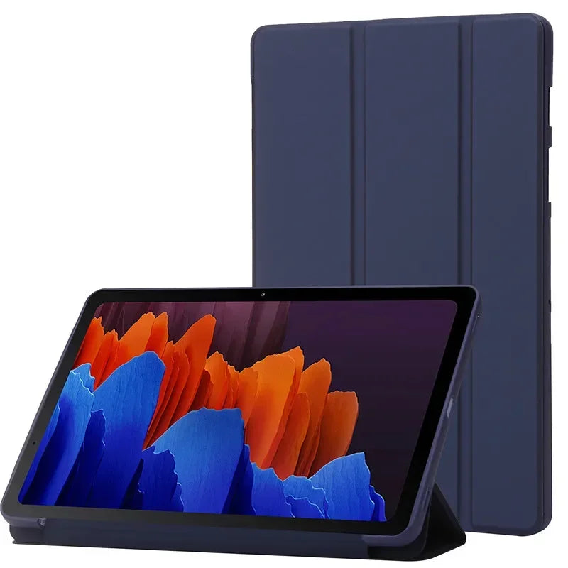 For Samsung Tab A9 Case 8.7" Trifold PU Leaher Soft Back Stand Tablet Coque For Galaxy Tab A9 8.7 inch SM X110 X115 Case Funda