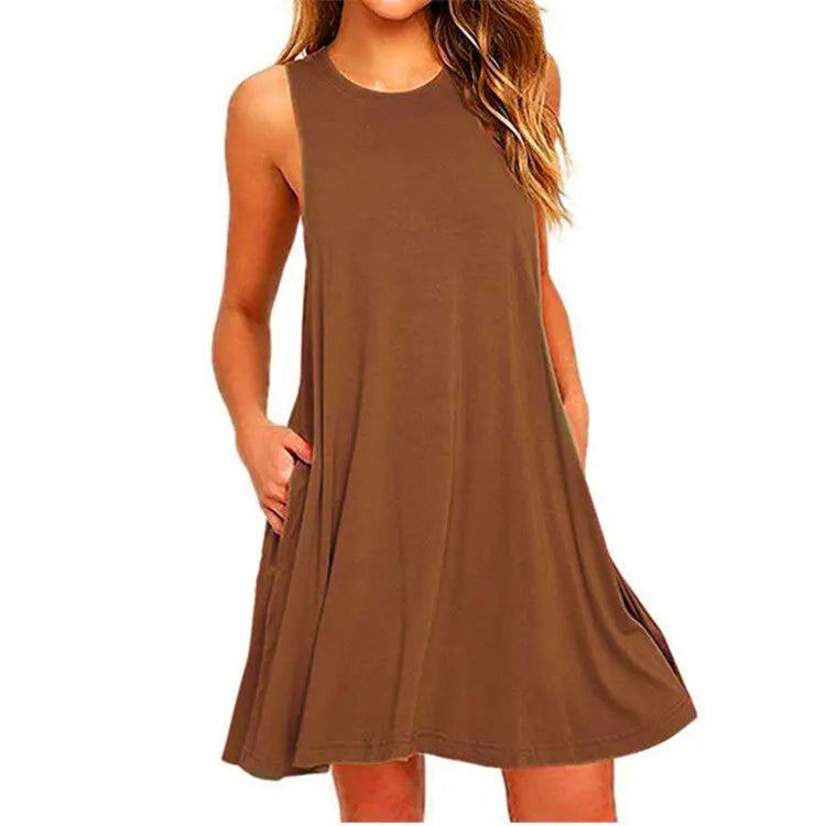 T-Shirt Dresses Cover Up With Pockets Plus Size