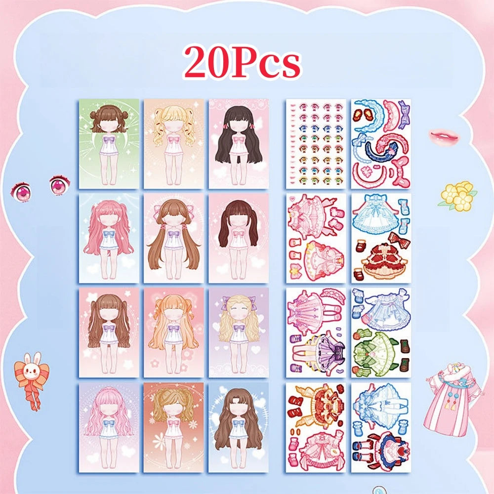 Little Princess style change sticker book