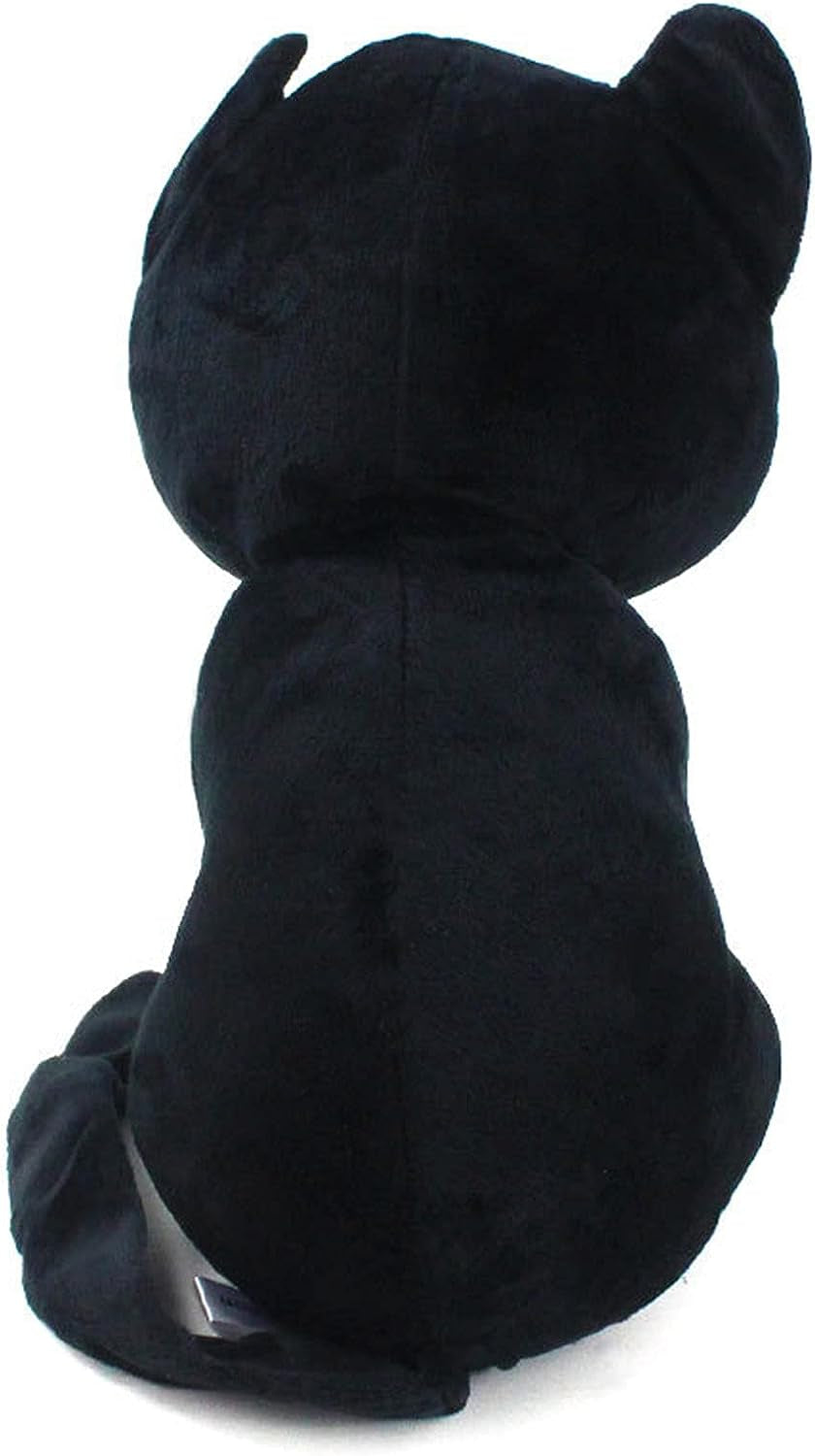 Anime Plush Doll Pet Cat Soft Plushie Stuffed Animal Figure Toy 11” Gift Decoration for Kids Girls (28Cm/11Inch, Black)