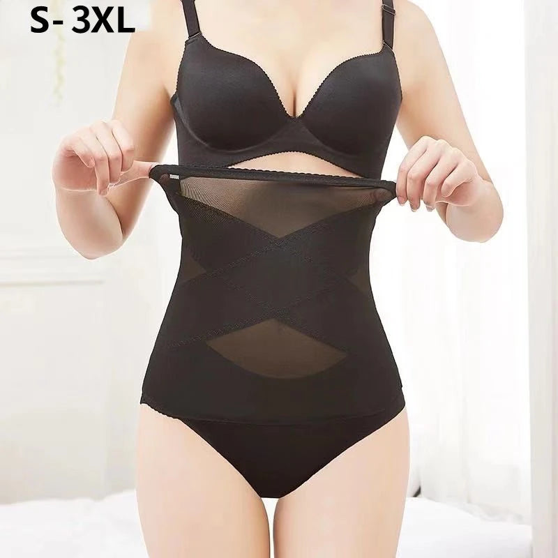 Summer Thin Body Belly Belt Women'S Corset Waist and Stomach Stomach Mesh Breathable Abdomen Postpartum Belt