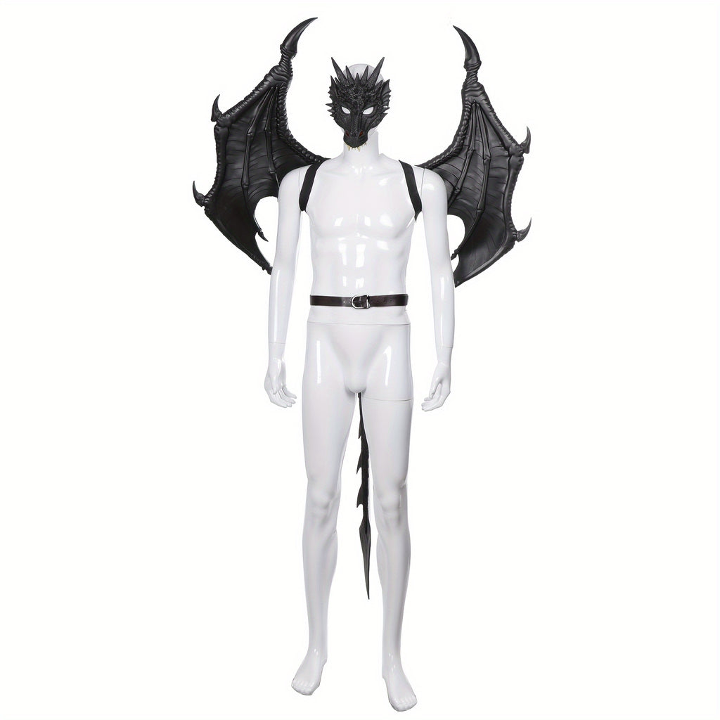 Delicate Retro Punk Oversize PU Foam Dragon Wings