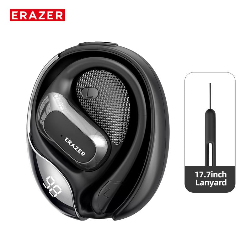 ERAZER X5 Open Ear Bluetooth Earbuds HIFI Sound Quality Music Wireless Earbuds Gaming with Low Latency Wireless Headphones IPX5 Waterprooof OWS Earphones Comfortable Wearing Earbuds Touch Control Built-In Mic Hearphones Compatible with Phone Computer