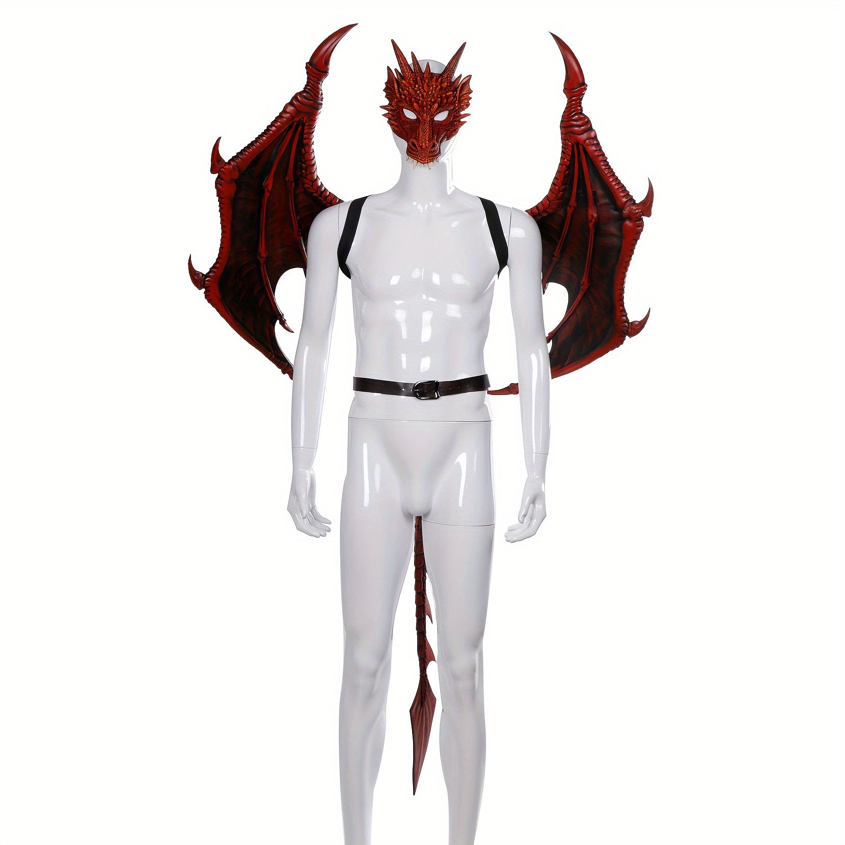 Delicate Retro Punk Oversize PU Foam Dragon Wings