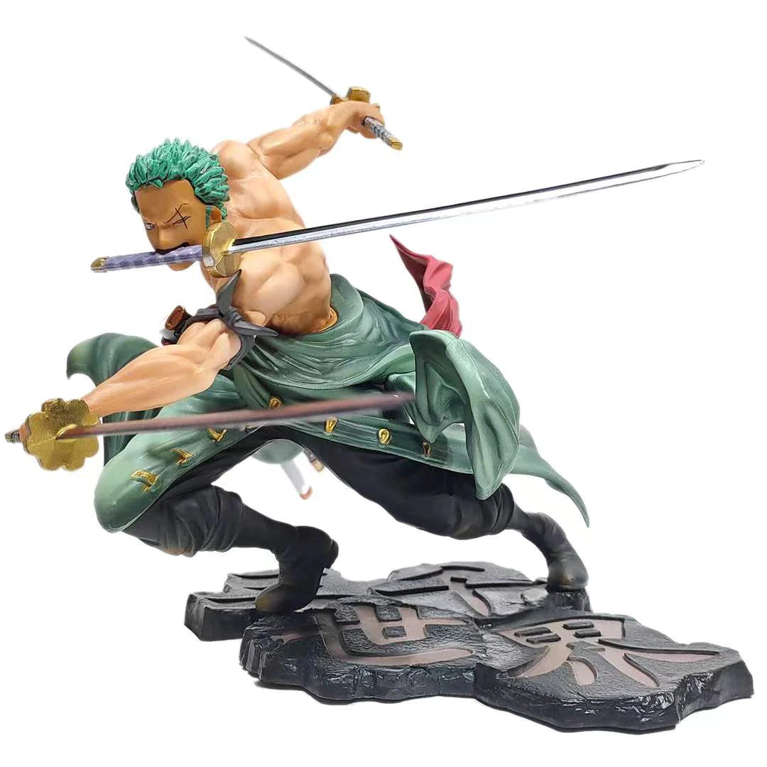 One Piece Anime Figure Roronoa Zoro Anime Statue PVC Action Figure Collection Model Toys Gift 10Cm