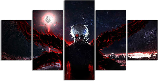 Japan Anime Tokyo Ghoul Poster Kaneki Ken Print on Canvas Wall Picture for Living Room Decor Wall Art (Unframed, Tokyo Ghoul 2)