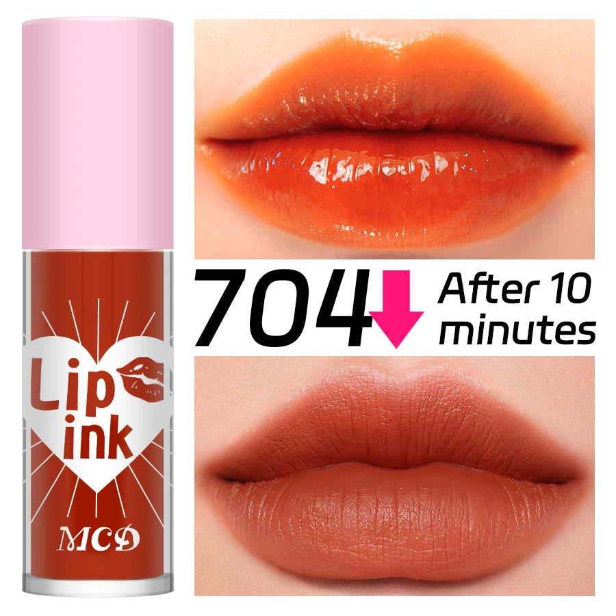 12 Color Lip Tint Non-Stick Cup Liquid Lipstick Waterproof Lip Gloss Long Lasting Water Lip Stain Lip&Cheek Makeup Lip Plumper