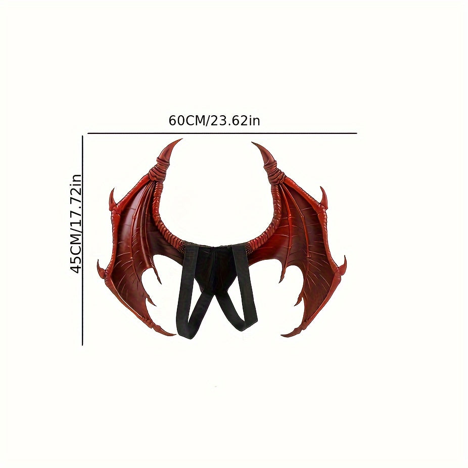 Delicate Retro Punk Oversize PU Foam Dragon Wings