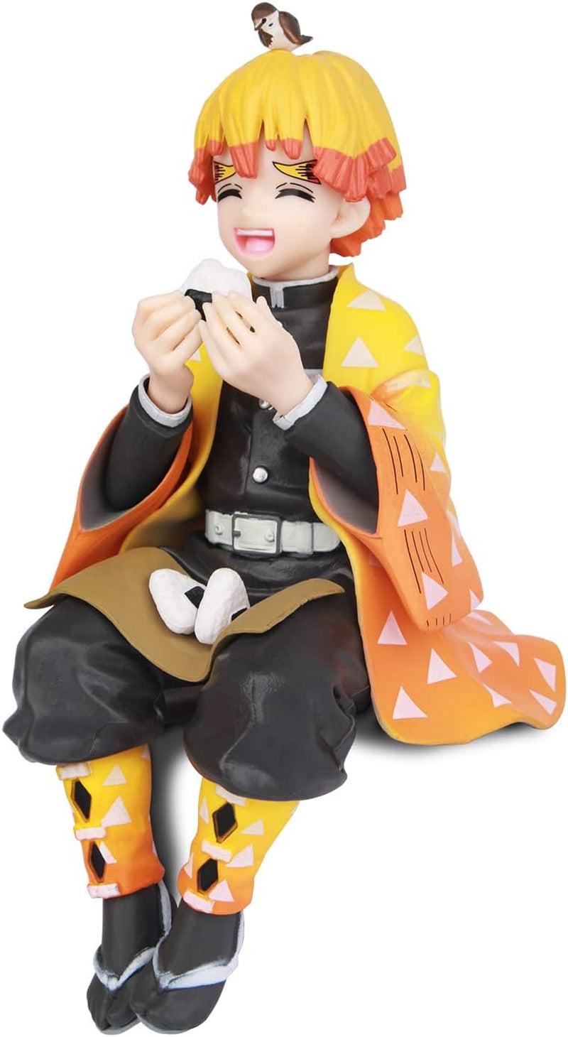 Anime Action Figure Statues Kamado Tanjirou Character Figure Model Toy Display Ornaments Gift Collection for Kids Fans (Agatsuma Zenitsu)